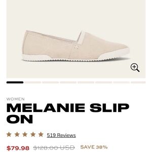 FRYE Melanie Slip Ons in Ivory